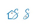 Set Of Home Initial Letter S Logo Design Royalty Free Stock Photo