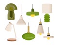 Set of home lamps concept