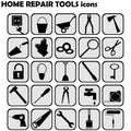 Set of home repairs icons