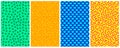 Set of horizontal different colorful patterns