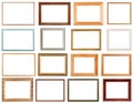 Set of horizontal picture frames