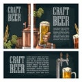 Set horizontal, vertical and square and posters for craft beer.