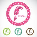 Set of hornbill label