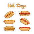 Set of Hot dogs