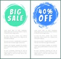 Set of Hot Sale Best Price Advertising Banners Royalty Free Stock Photo