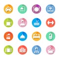 Set of hotel icons Royalty Free Stock Photo