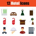 Set of hotel icons Royalty Free Stock Photo