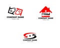 Set of House exchange Logo Icon Template