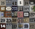 Set of house numbers