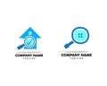 Set of House Searching Logo Design Template