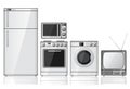 Set of household appliances