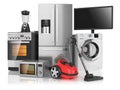 Set of household kitchen appliances Royalty Free Stock Photo