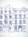 Set of houses, illustration