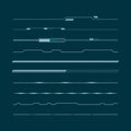 Set of hud lines infographic elements. Head-up display elements for the web and app. Futuristic user interface. Vector illustratio Royalty Free Stock Photo