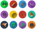 Set of hunting icons Royalty Free Stock Photo