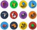 Set of hunting icons Royalty Free Stock Photo