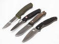 Set of hunting knives Royalty Free Stock Photo