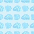 Ice caps snowdrifts icicles seamless pattern arctic snowy cold water winter decor vector illustration. Royalty Free Stock Photo