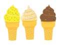 Set of Ice Cream Cones