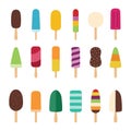 Set of ice creams, vector illustration Royalty Free Stock Photo