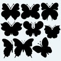 Set icon butterfly