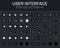 Set of Icon collection User interface icons for mobile and web development vector