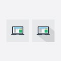 Set icon laptop Royalty Free Stock Photo