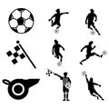 9 set of icon soccer