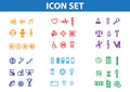 Set icon Royalty Free Stock Photo