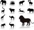 Set icons - 25. Animals Royalty Free Stock Photo