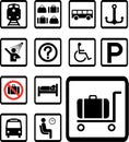 Set icons 84B. Transport icons