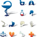 Set icons - 92A. Medicine Royalty Free Stock Photo