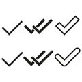 Set of icons actions. Vector illustration. EPS 10.