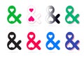 Set icons of ampersand