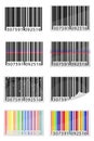 Set icons barcode vector illustration Royalty Free Stock Photo