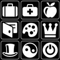 Set of icons (business, others) Royalty Free Stock Photo