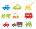 Set of icons -- cars