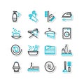 Set of icons - a cleaning Royalty Free Stock Photo