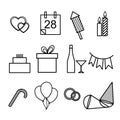 Set of icons for the holidays