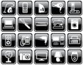 Set of icons of home appliances