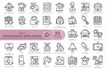 set icons household appliance 01 Royalty Free Stock Photo