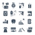 Set of icons household appliances, electrical equipment