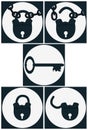 Set icons lock