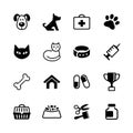 Set icons - pets, vet clinic, veterinary medicine