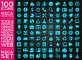 Set Of Icons, Quality Icon Collection Vector Design Royalty Free Stock Photo