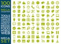 Set Of Icons, Quality Universal Pack, Big Icon Collection Vector Design Royalty Free Stock Photo