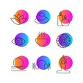 Set of icons rest