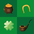 Set icons of st patrick day Royalty Free Stock Photo