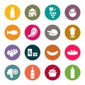 Set of icons on a theme food Royalty Free Stock Photo