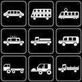 Set of icons - Transport, travel, rest